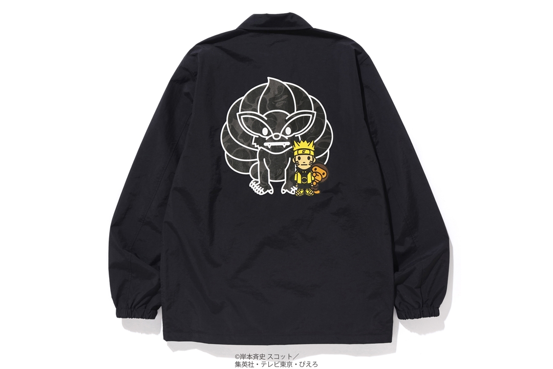 BAPE Naruto Coach Jacket Black - Novelship